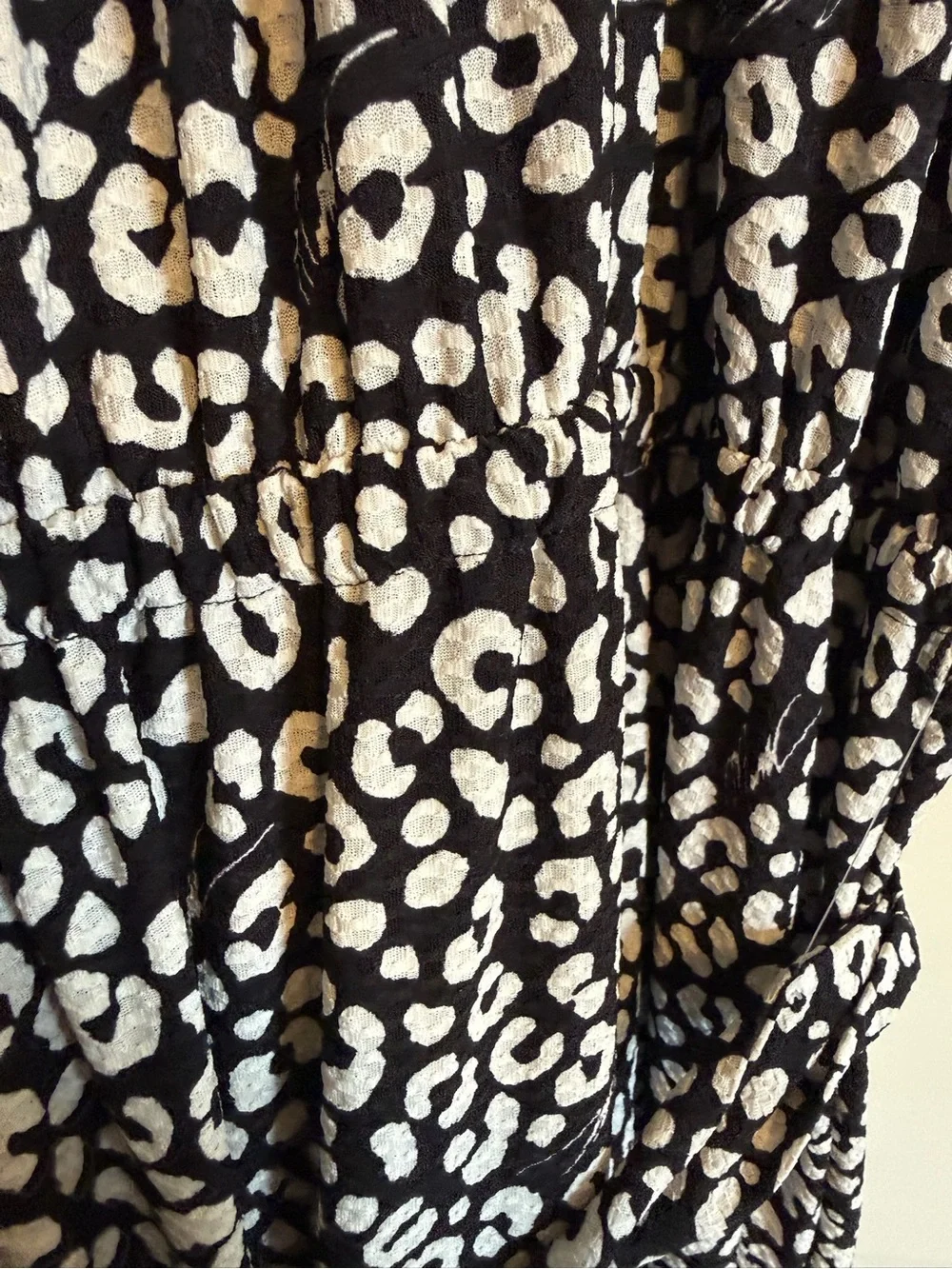 NWT Michael Michael Kors Black & White Animal Print Halter Maxi Dress XL
